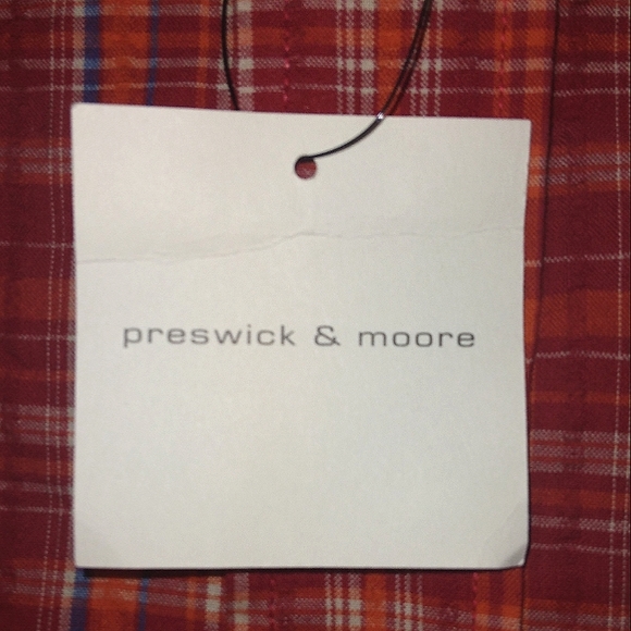 NWT Preswick & Moore 100% Cotton Casual Men's Button Down Size Large - Picture 9 of 9